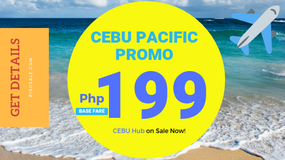 199 pesos promo Cebu Pacific 2019