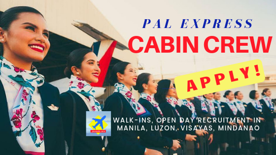 pal express cabin crew hiring 2019