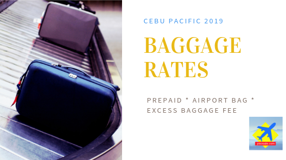 baggage fee cebu pacific 2019