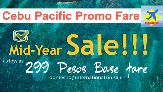 PROMO OFFER Cebu Pacific Mid Year Sale