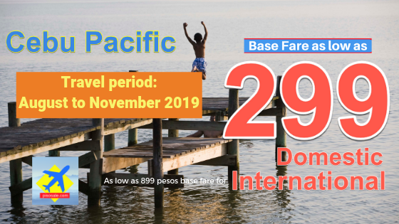 august to november 299 and 899 promo cebu pacific