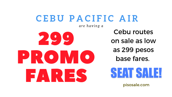 cebu pacific air 299 promo tickets