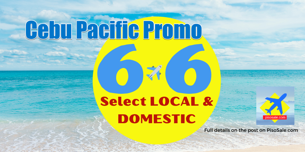 6.6 Cebu Pacific Promo fares