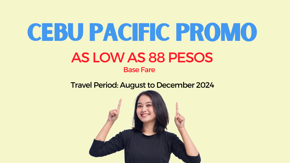cebu pacific Promo offer august to december 2024